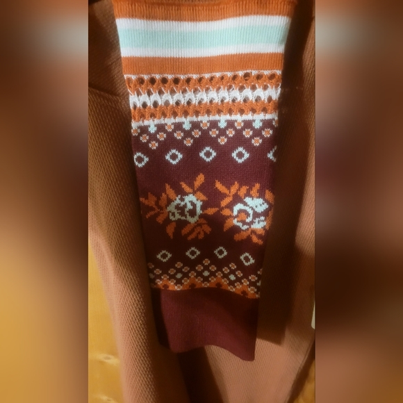 Med Free People WE THE FREE Mikah Thermal in Autumn combo Stunning Colors! - Picture 5 of 13